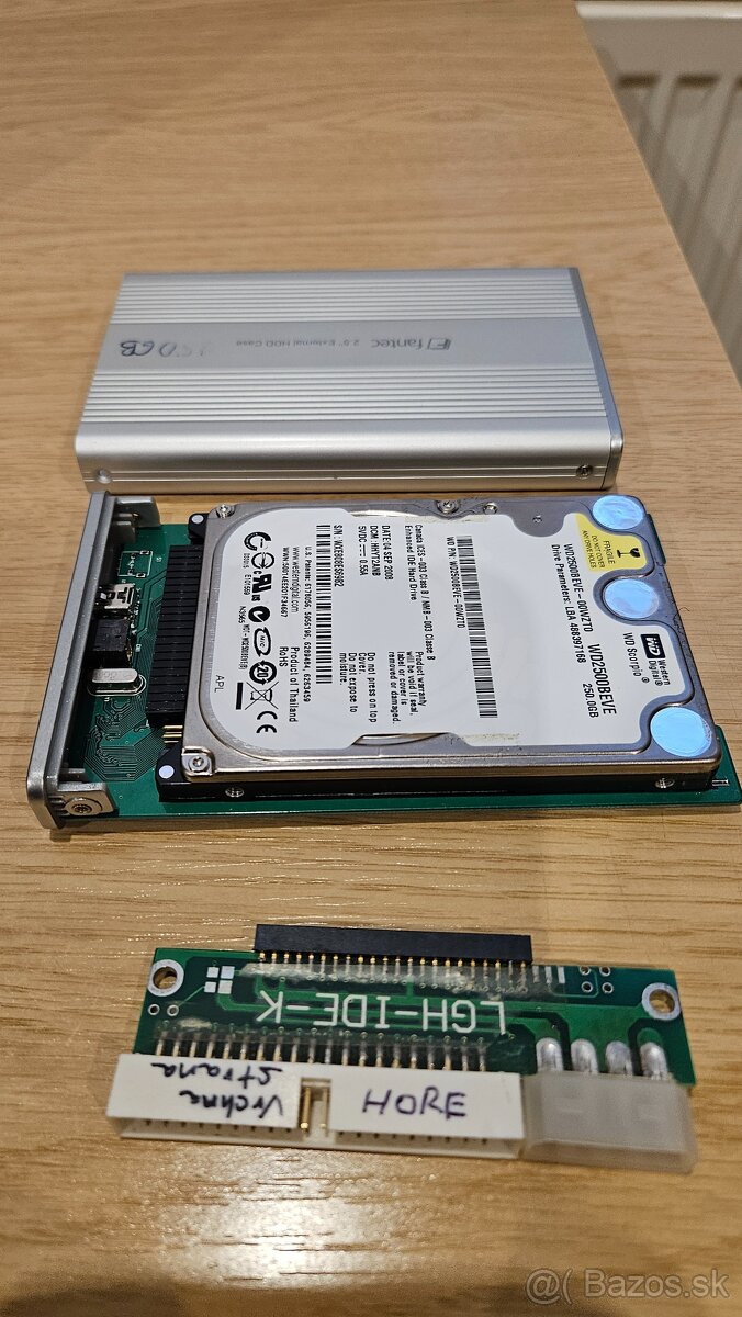 HDD WD 2.5" PATA IDE 250GB, samsung 250Gb v boxe