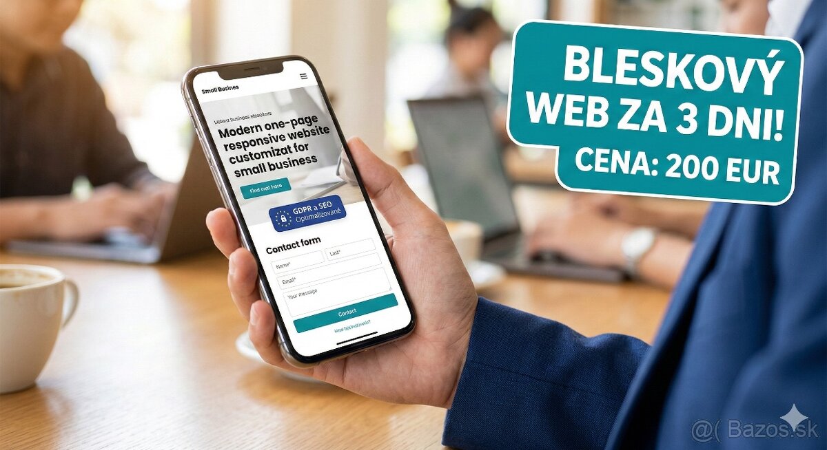 Profesionálny one-page web do 3 dní za 200 €