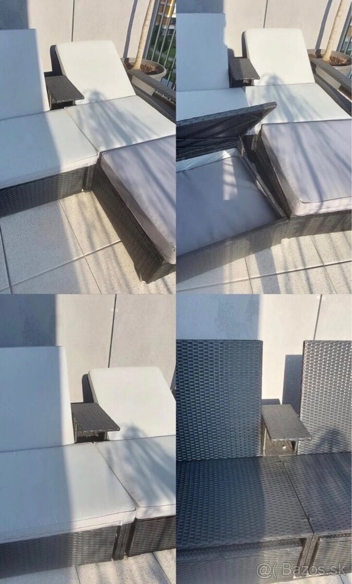 Rátanie sedenie pre 2-4 osoby