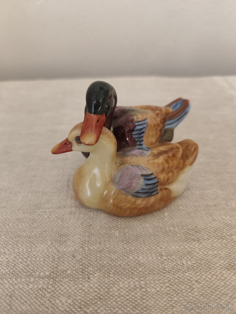 Herend kačky porcelánová soška
