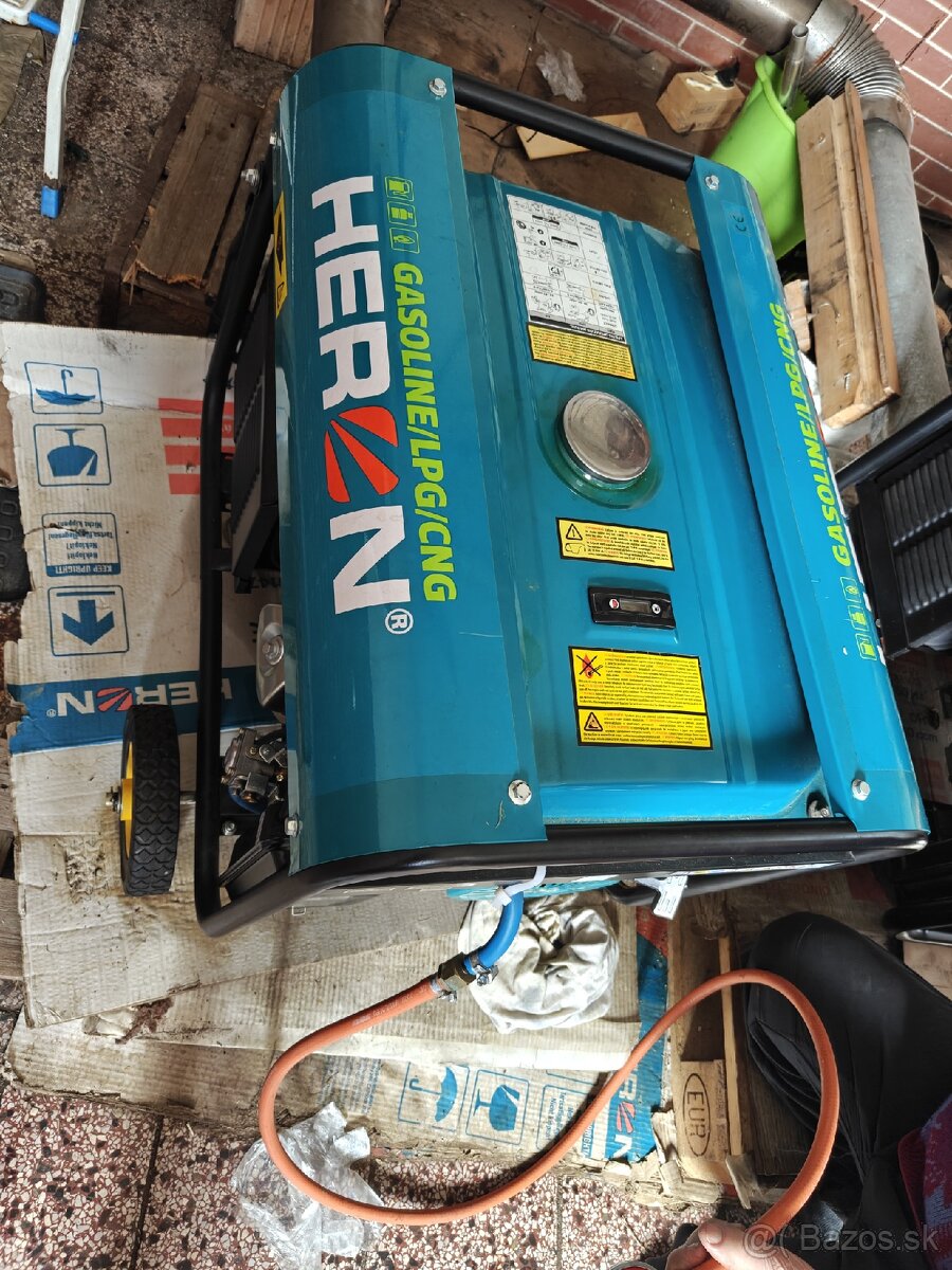 Generátor 5,5 kw. Benzín + plyn.