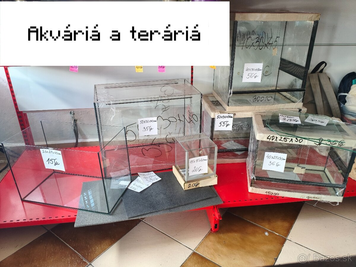 Akváriá, teráriá a filtre