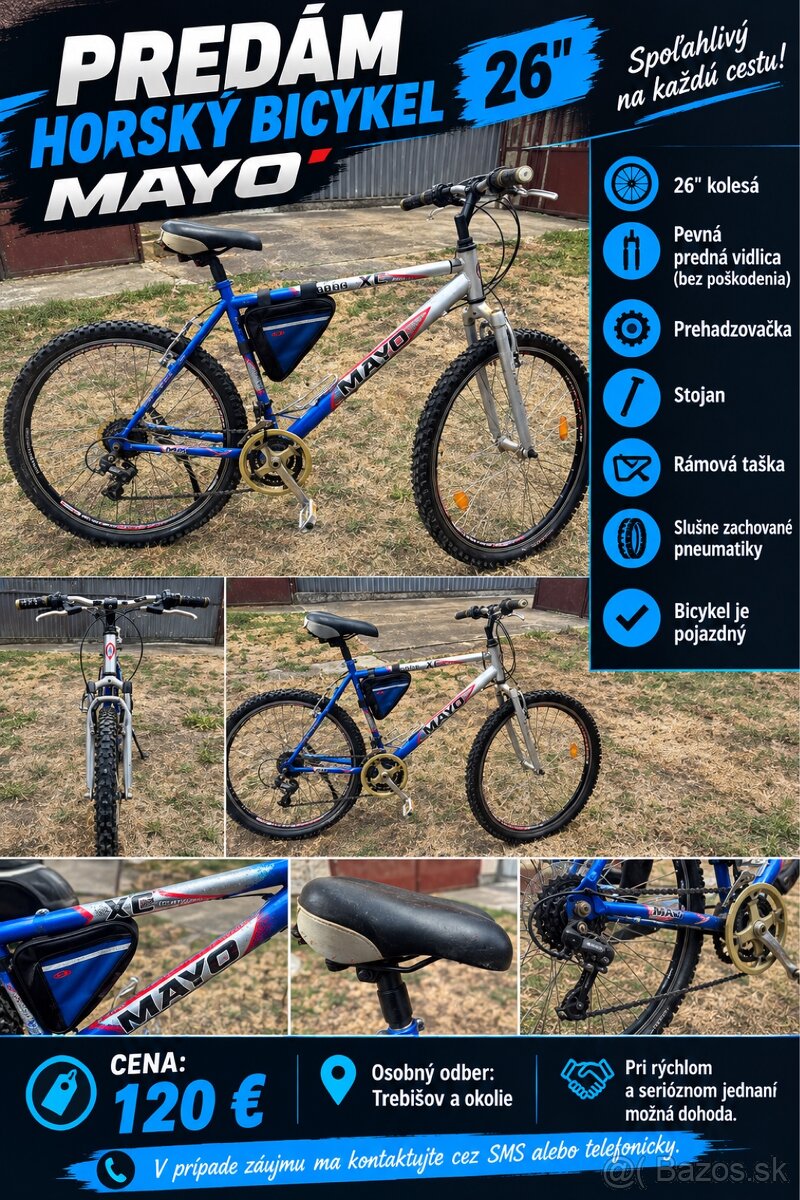 PREDÁM HORSKÝ BICYKEL MAYO 26