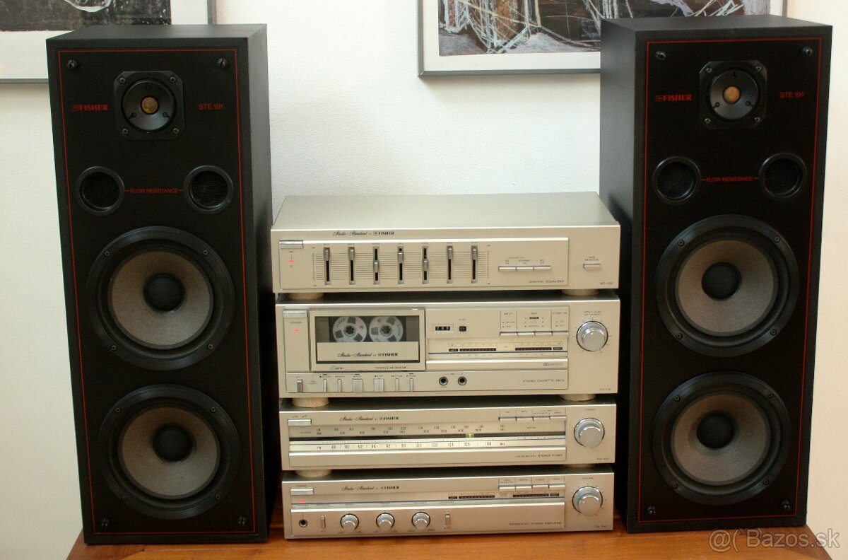 predám zostavu FISHER EQ100--CR115--FM100--CA100+REPRO