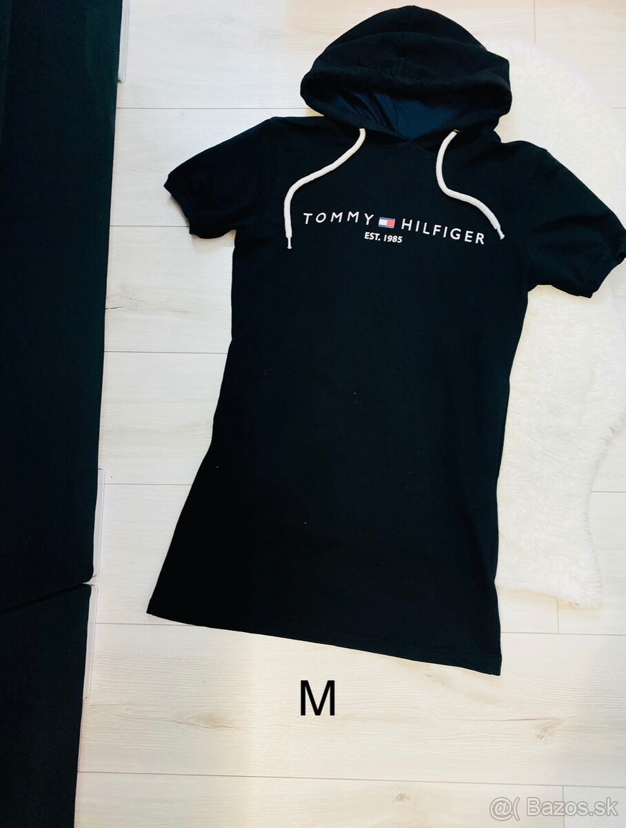 Čierne saty Tommy hilfiger