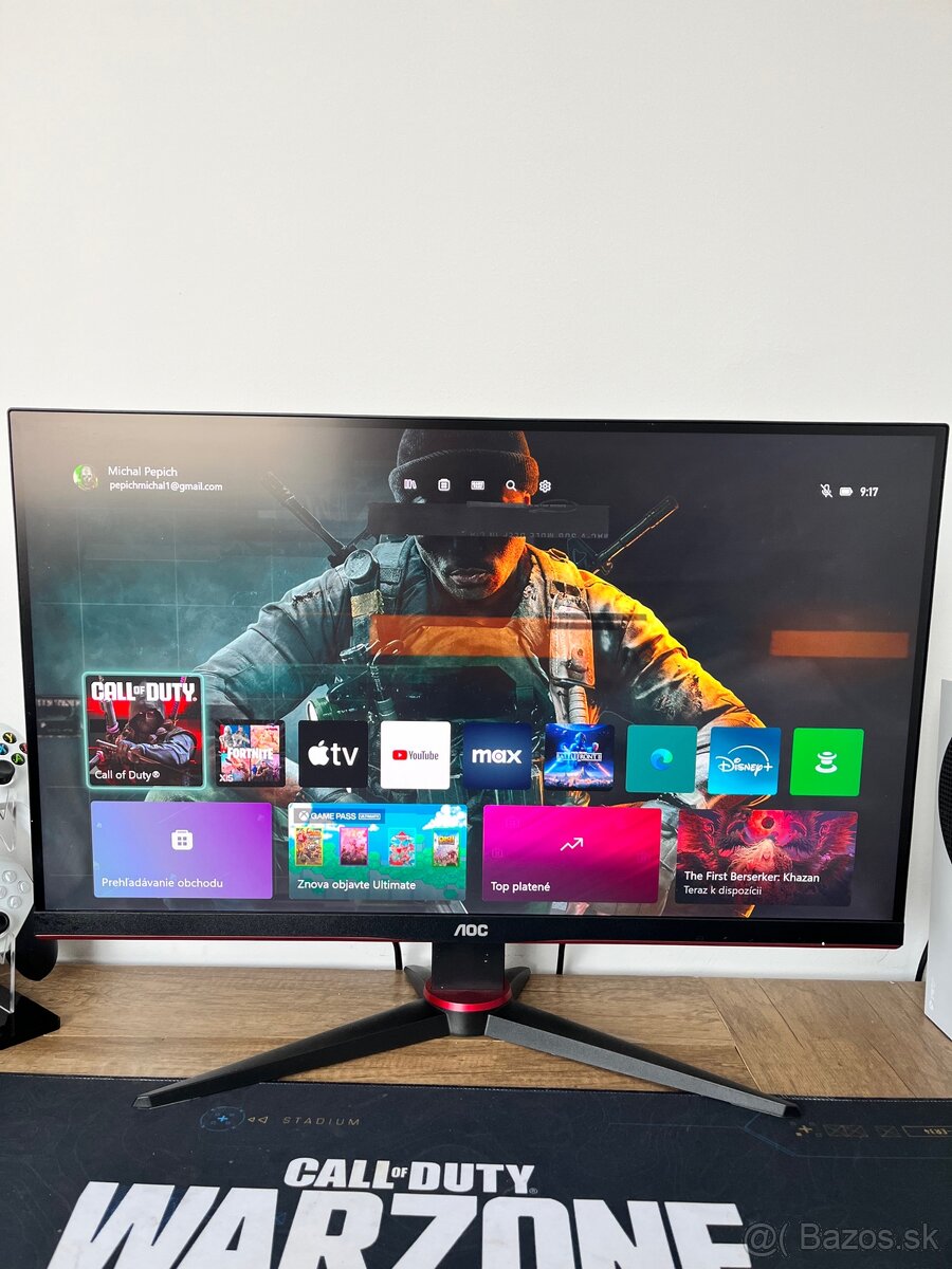 Predám plne funkčný monitor AOC 27" AOC Q27G2E/BK Gaming