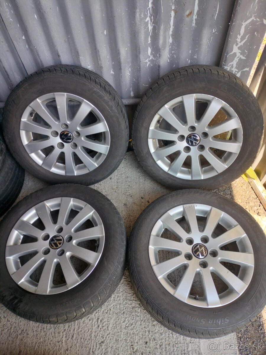 4ks alu disky orig. Vw 5x112 r16 pneu 205/55 r16
