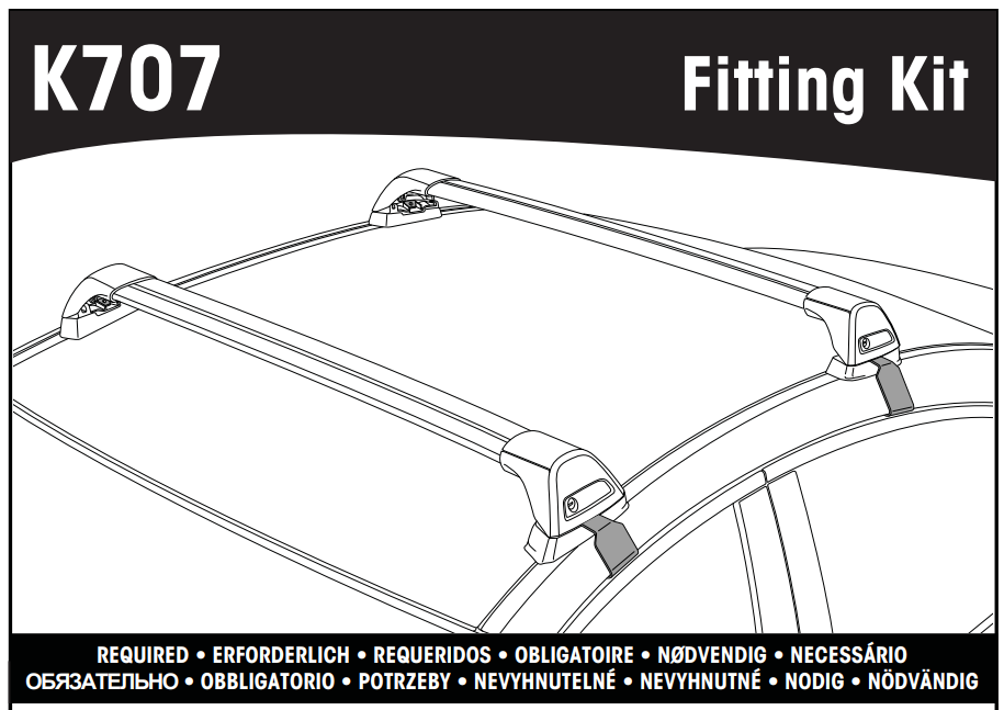 Montážny kit na strešný nosič Yakima pre AUDI A5/A7