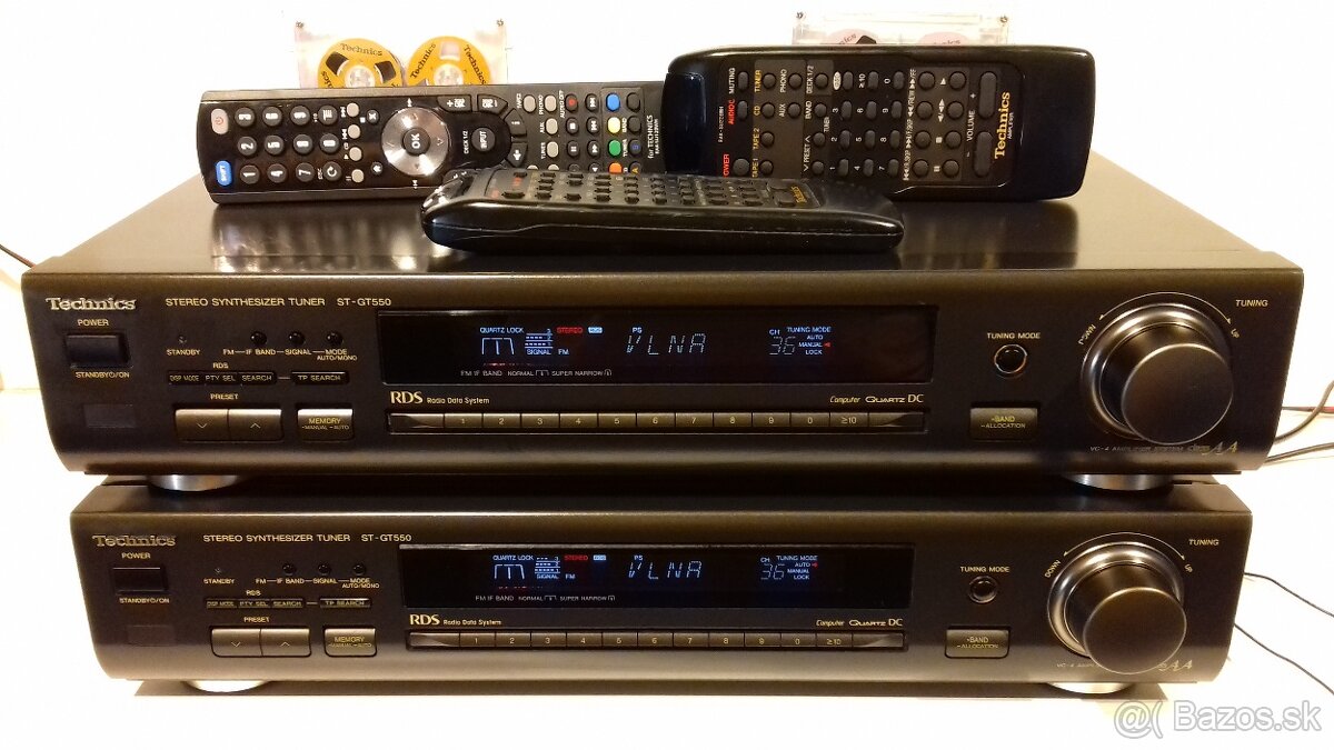2x SPICKOVY tuner TECHNICS ST-GT550+RDS, ClassAA, AT18, AT16