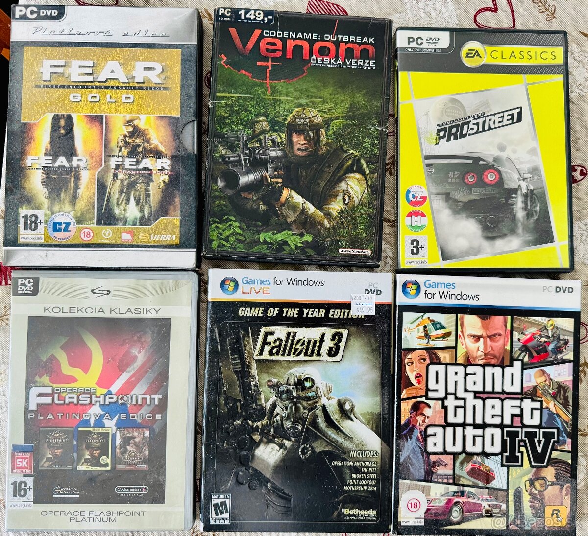 Predam staré hry na PC