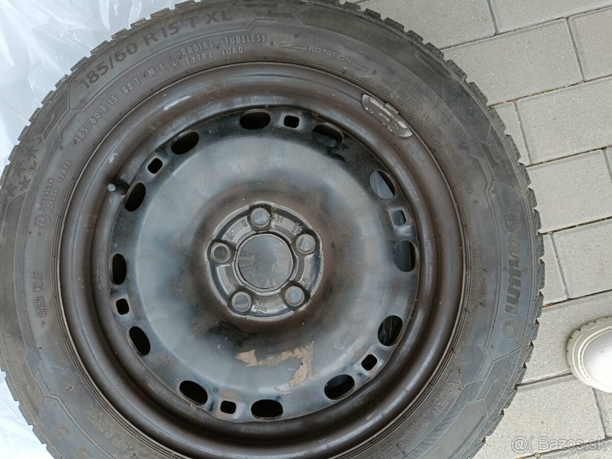 Predam pl.disky + zimne pneu 185/60 R15