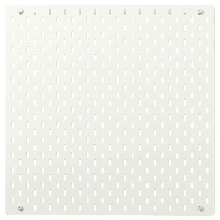 SKÅDIS Perforovaný panel, biela, 56x56 cm