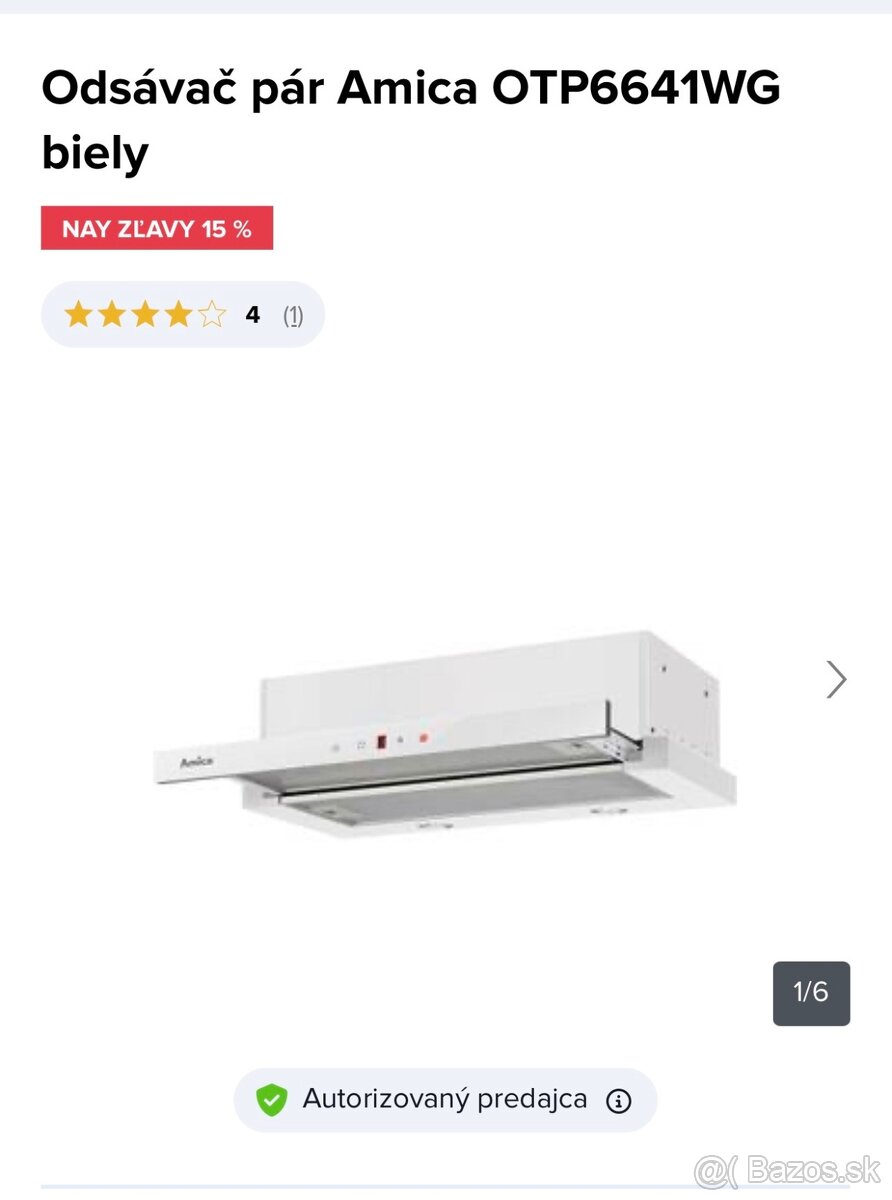 Amica odsávač pár