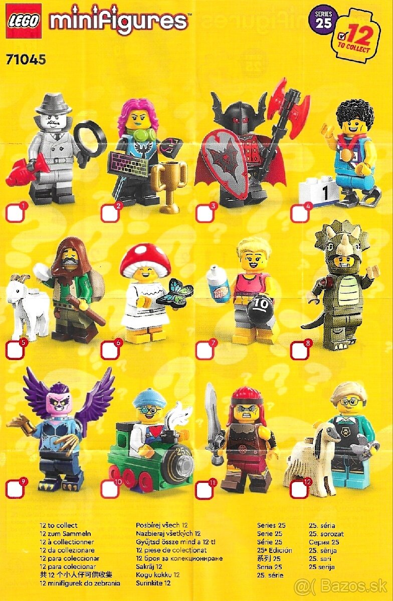 Lego Minifigurky rozne SERIE