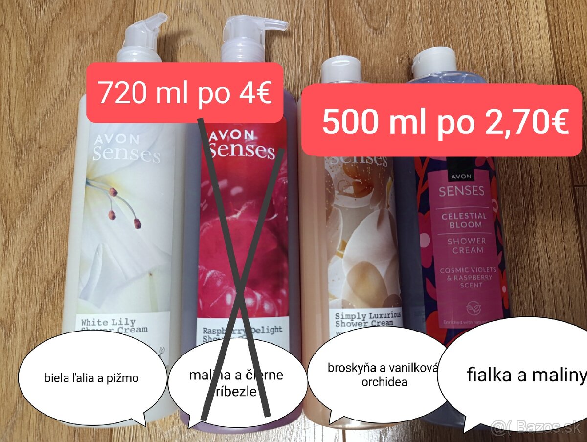 Dámske sprchovacie gély