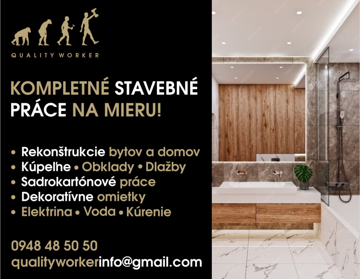 Ponúkame kompletné stavebné práce