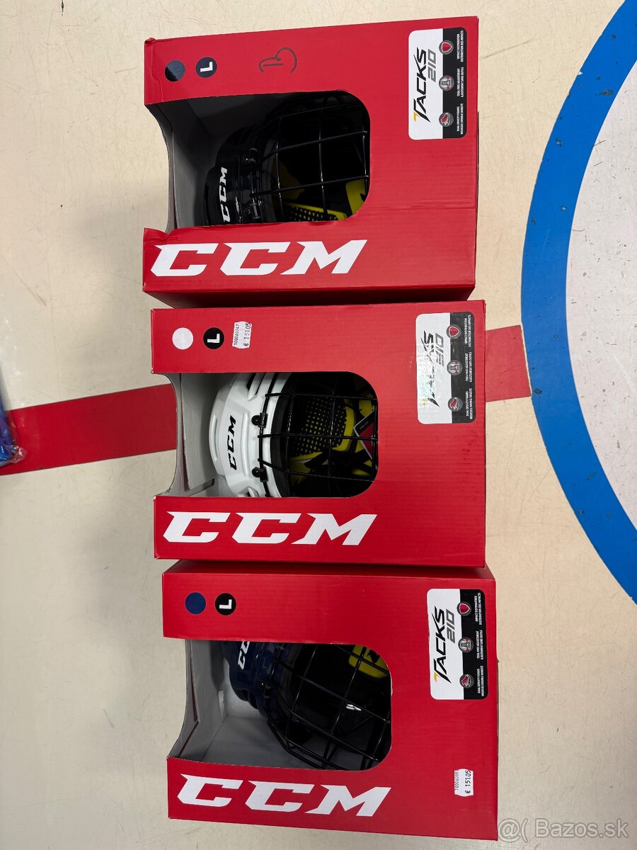 UPLNE NOVA PRILBA ELITE POLOPROFI CCM TACKS 210 S MRIEZKOU