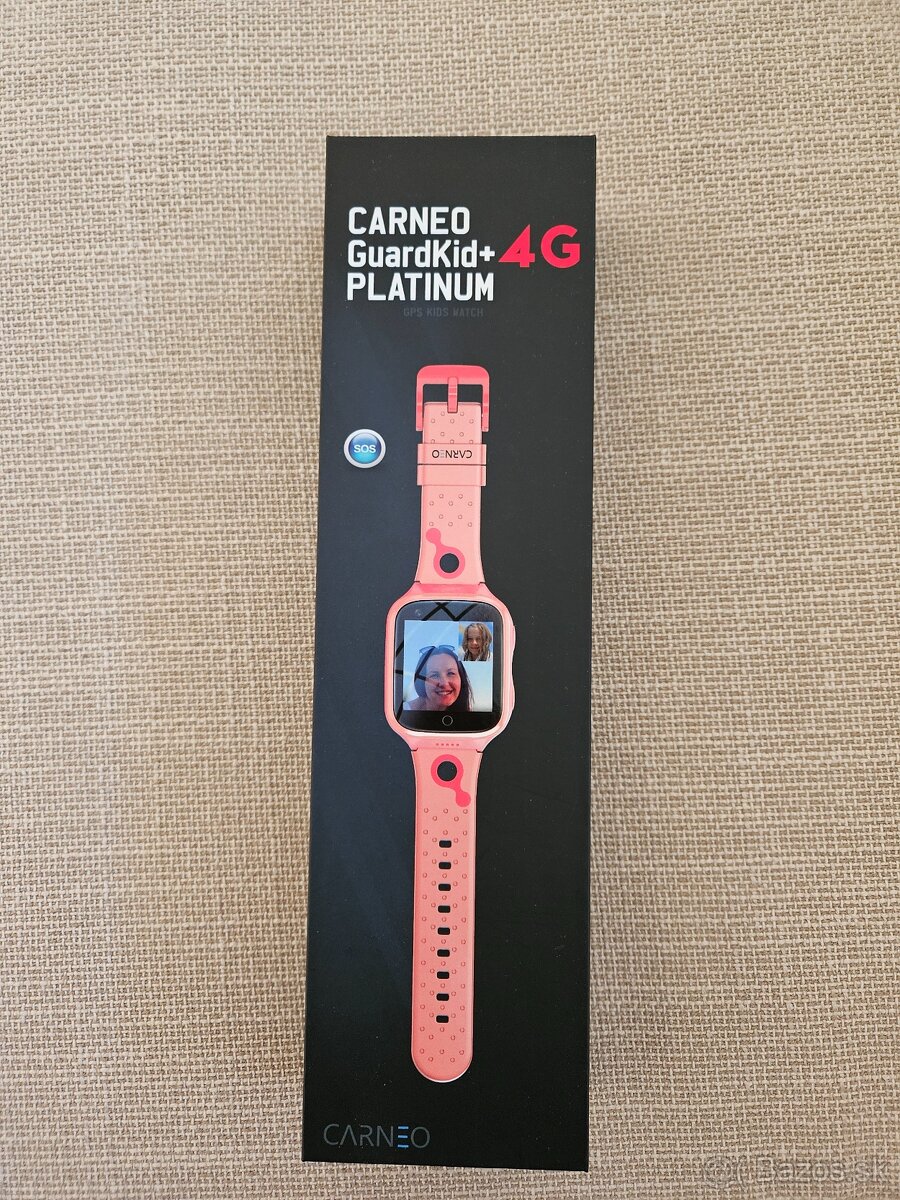Smart hodinky Carneo GUARDKID+ 4G Platinum