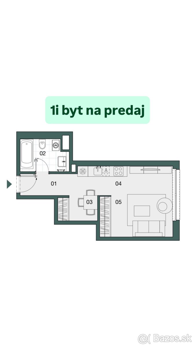 1 izbový byt v širšom centre BA