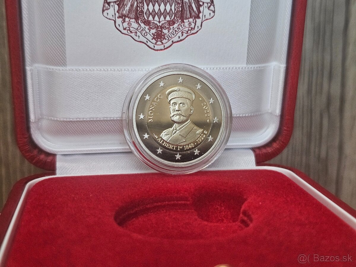 2€ Monako 2022 - 100. výročie smrti princa Alberta I.
