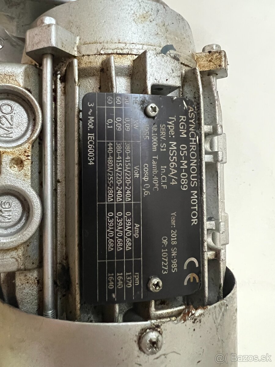 Predám Asynchronny motor a SEW EURO-DRIVE WF30