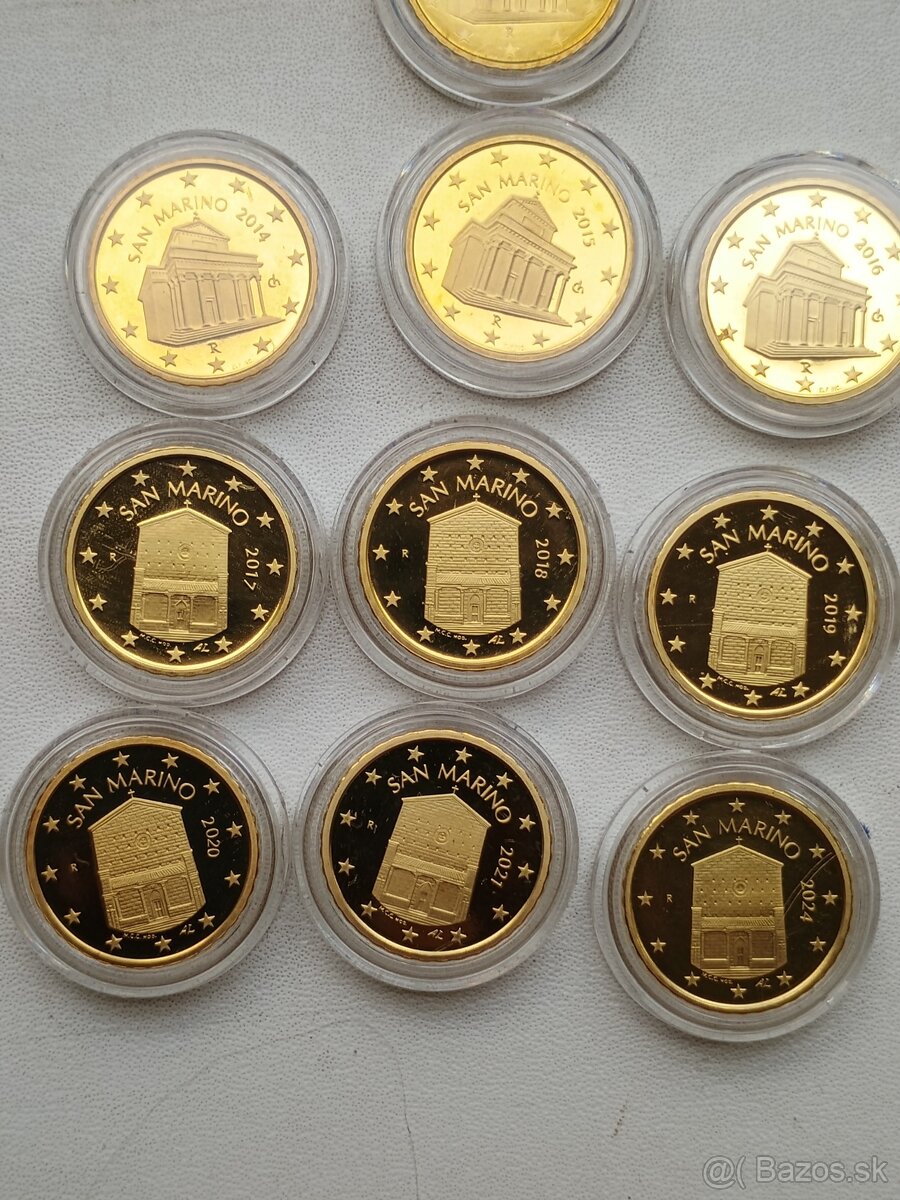 Vzácne 10 centy San Marino Proof