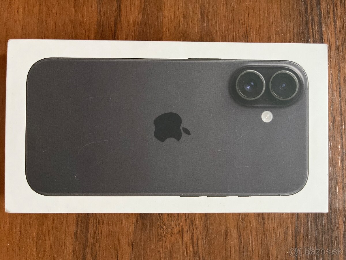 Apple Iphone 16 Black 128GB nerozbalený