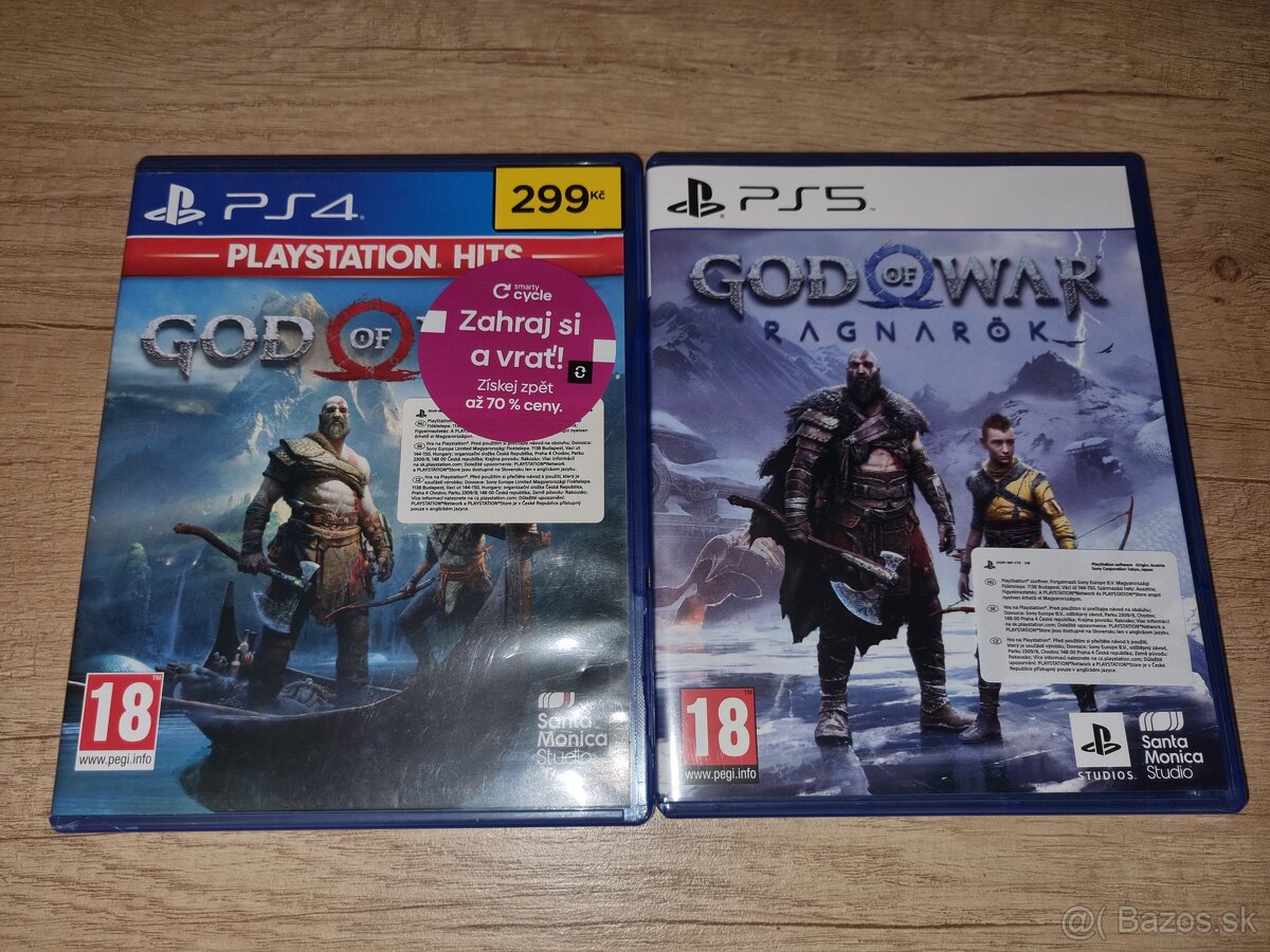 God of war Ragnarok PS5 CZ a God of war PS4 CZ