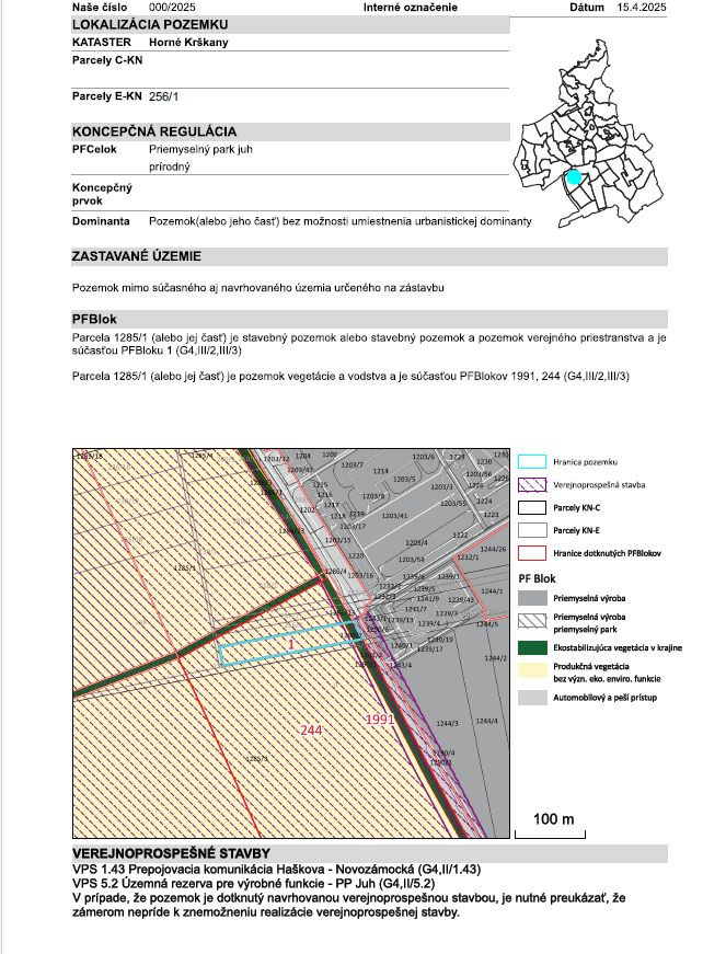 Predam investicny pozemok Nitra - Horne Krskany