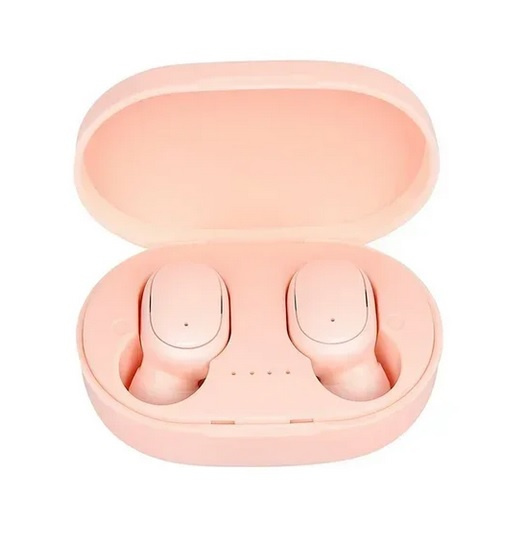 Bezdrôtové slúchadlá s mikrofónom, ružové