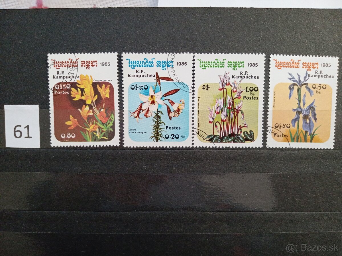 Poštové známky č.490 - ÁZIA IV. - 20 ks sérií