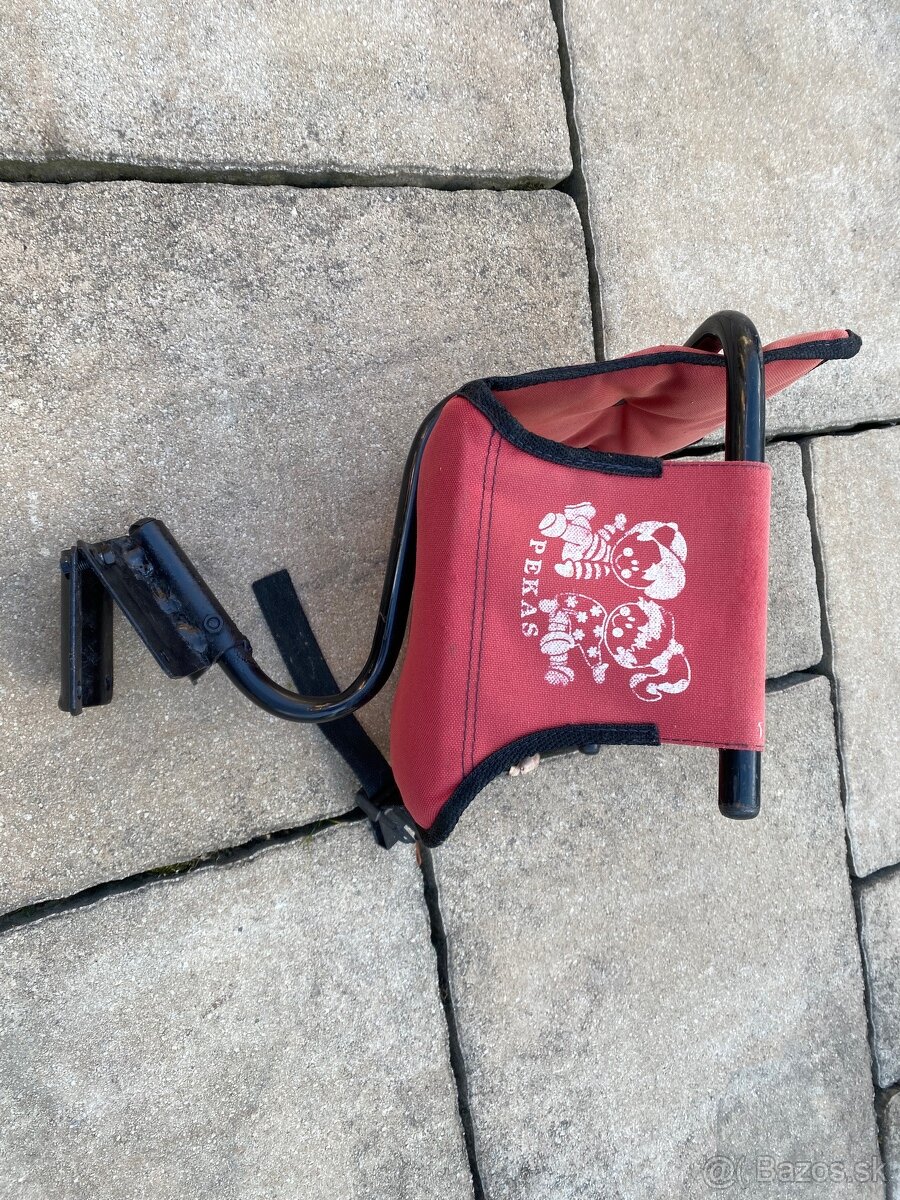Detská sedačka na bicykel retro