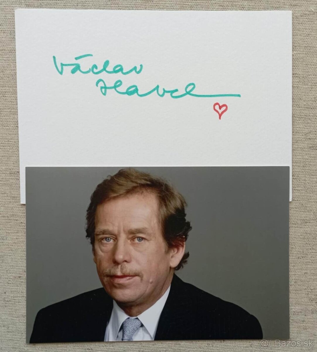 AUTOGRAM - podpis Václav Havel