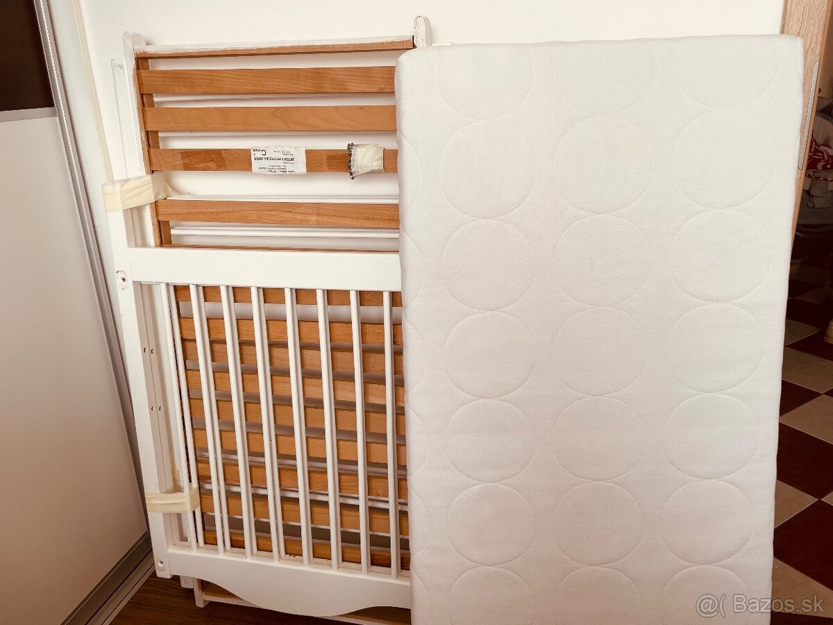 Postieľka s matracom 120x60