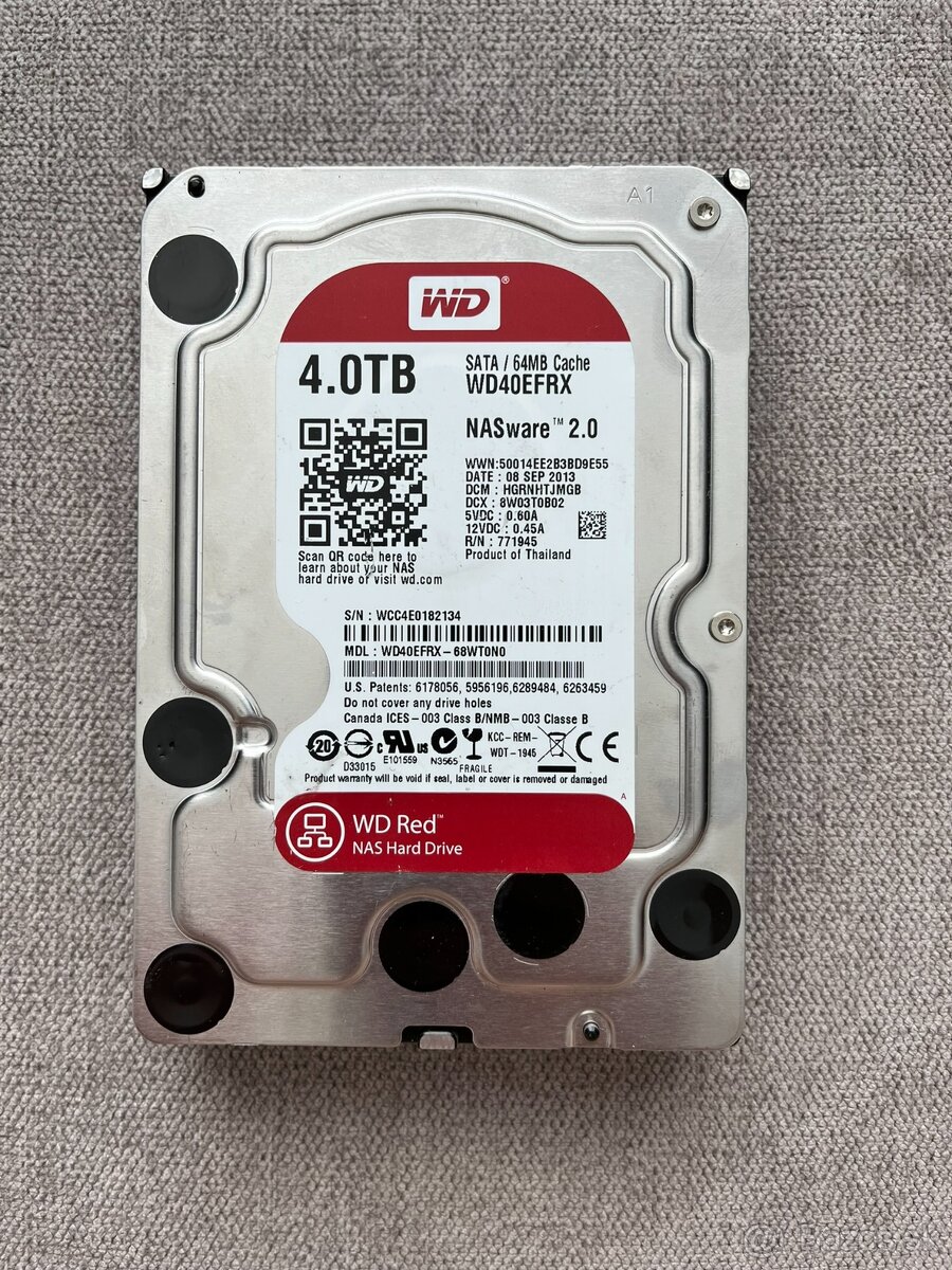 3,5" HDD WD Red 4TB