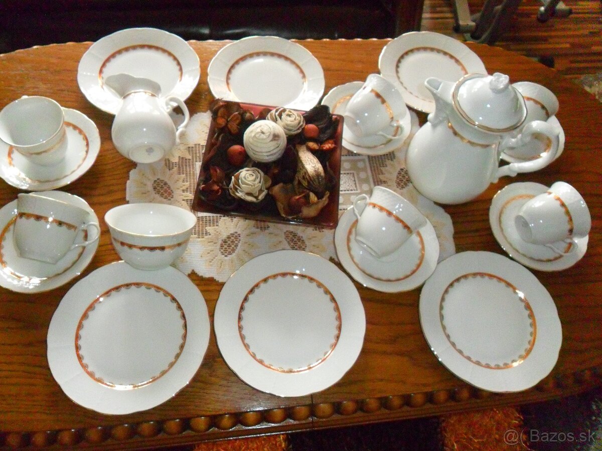 Porcelánový set aj dezertné taniere