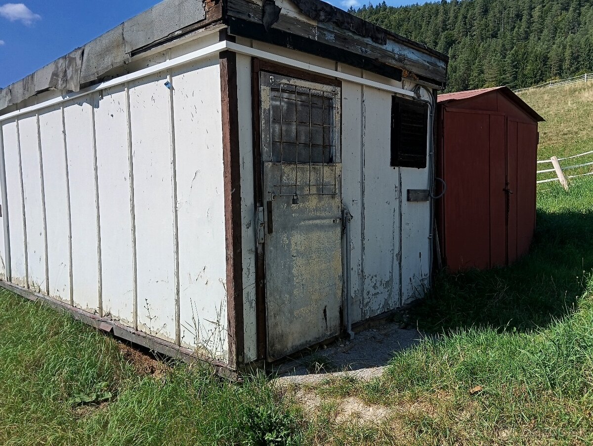 Predám unimobunku a železnú búdu