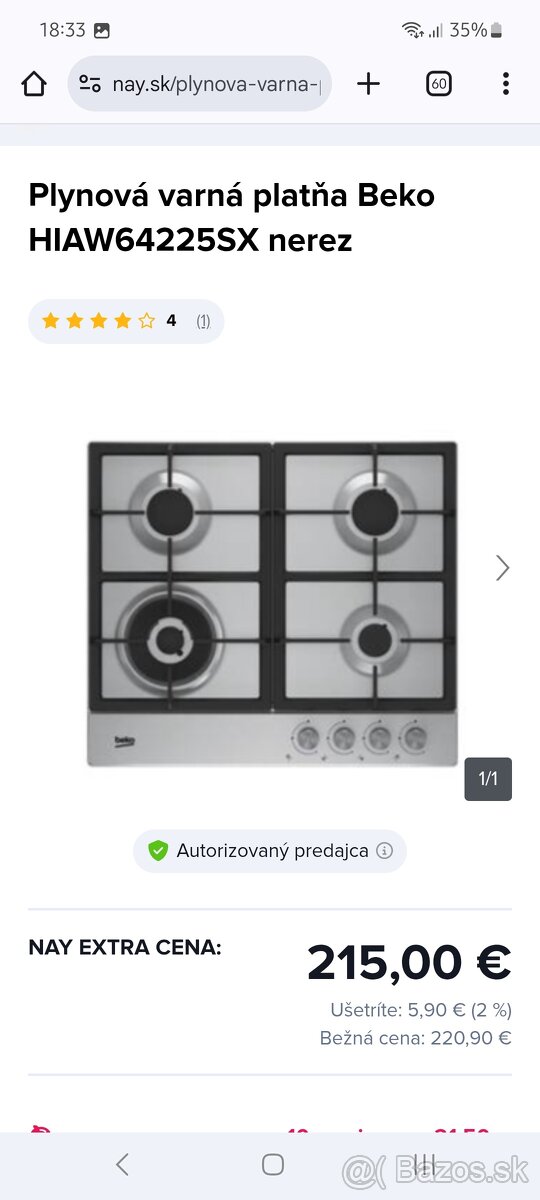 Plynova varná platňa