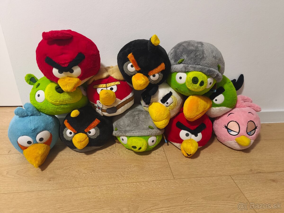 Kolekcia plyšákov Angry Birds