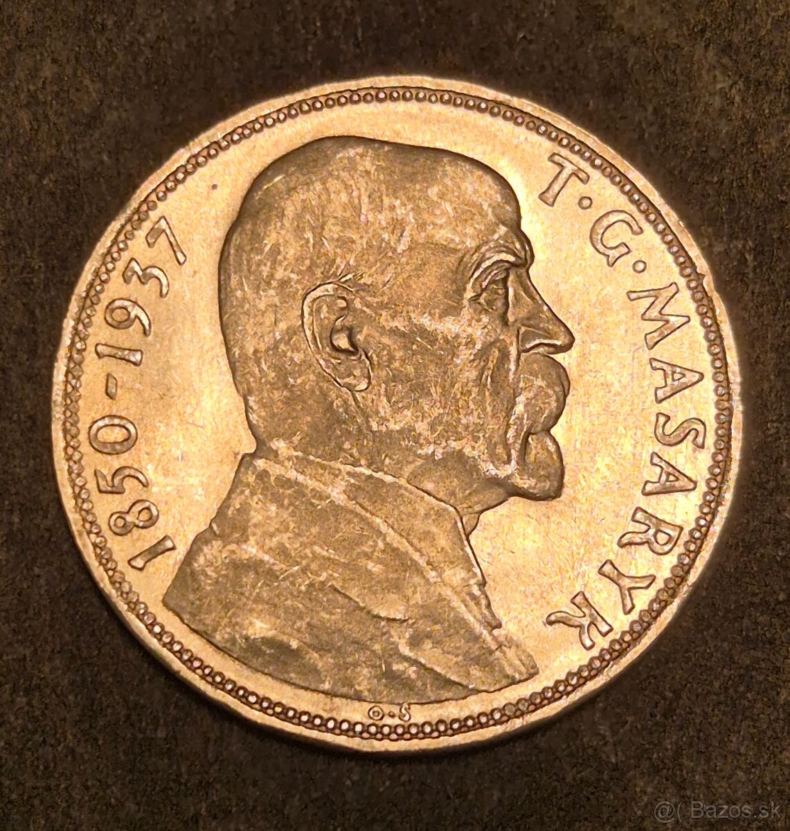 20 Kč 1937, T.G.Masaryk, ČSR