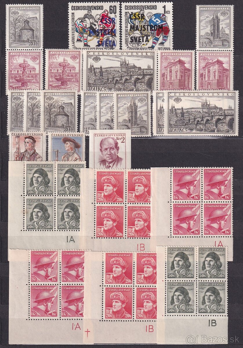 ČSR II - rôzne známky