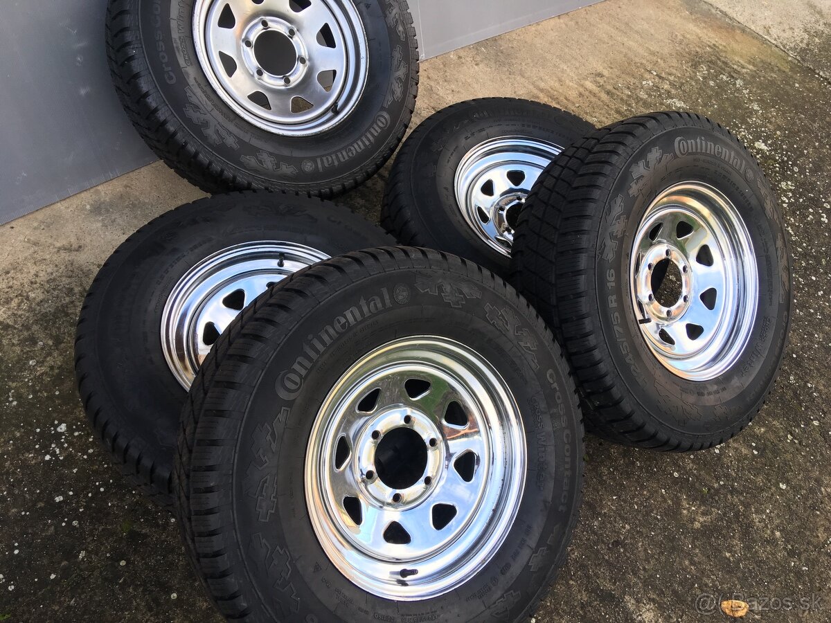 245/75r16 zimné pneu+disky continental