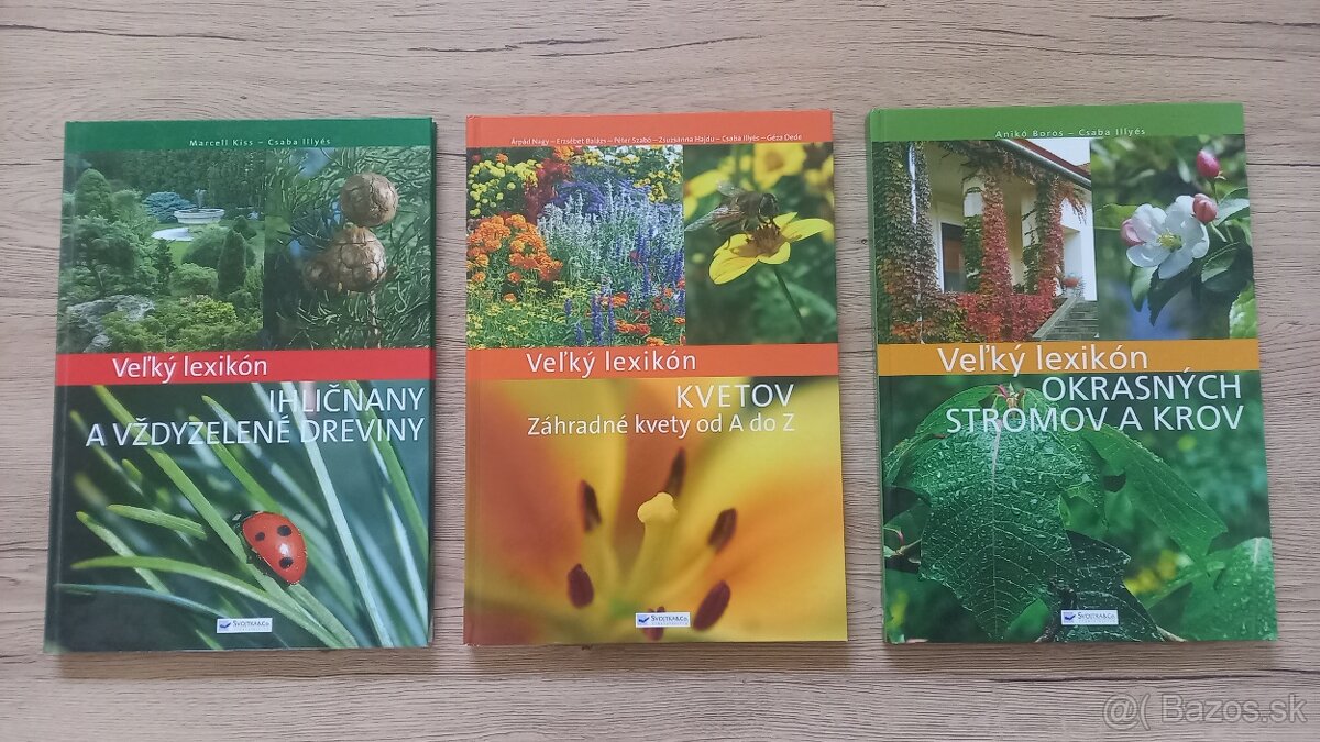Predám knihy o Ihličnanoch,kvetoch a stromoch