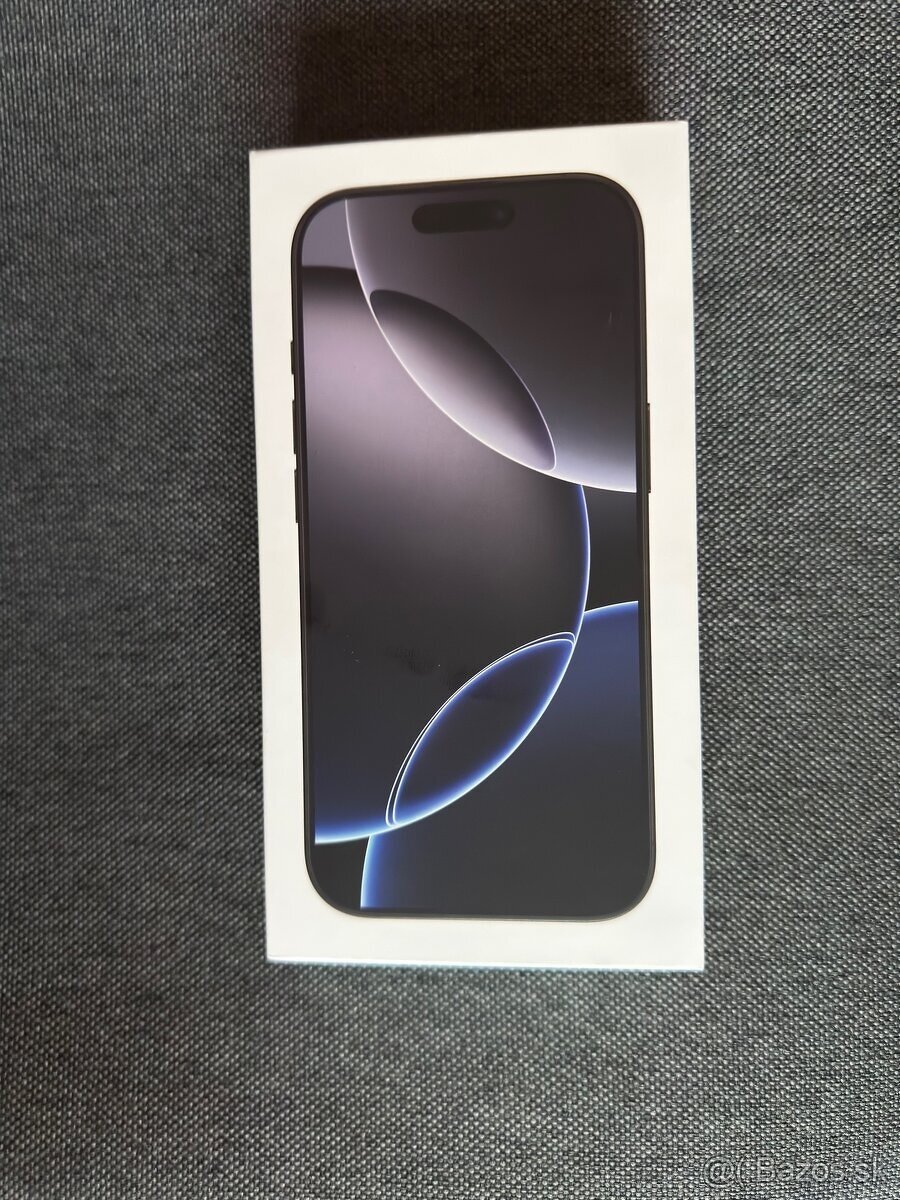 Iphone 16 pro 128 GB Black Titanium nerozbalený záruka