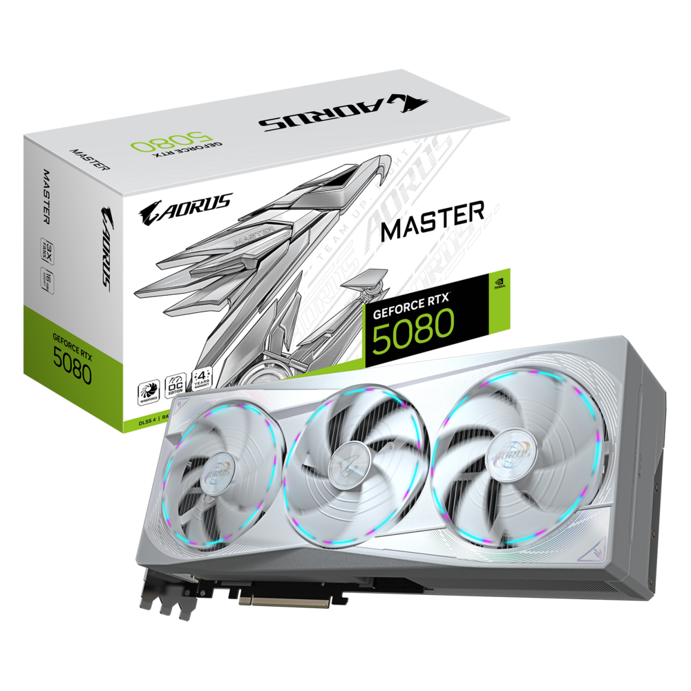 GIGABYTE AORUS GeForce RTX 5080 MASTER ICE 16G