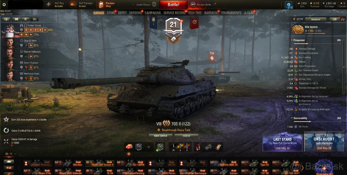 Účet World of Tanks