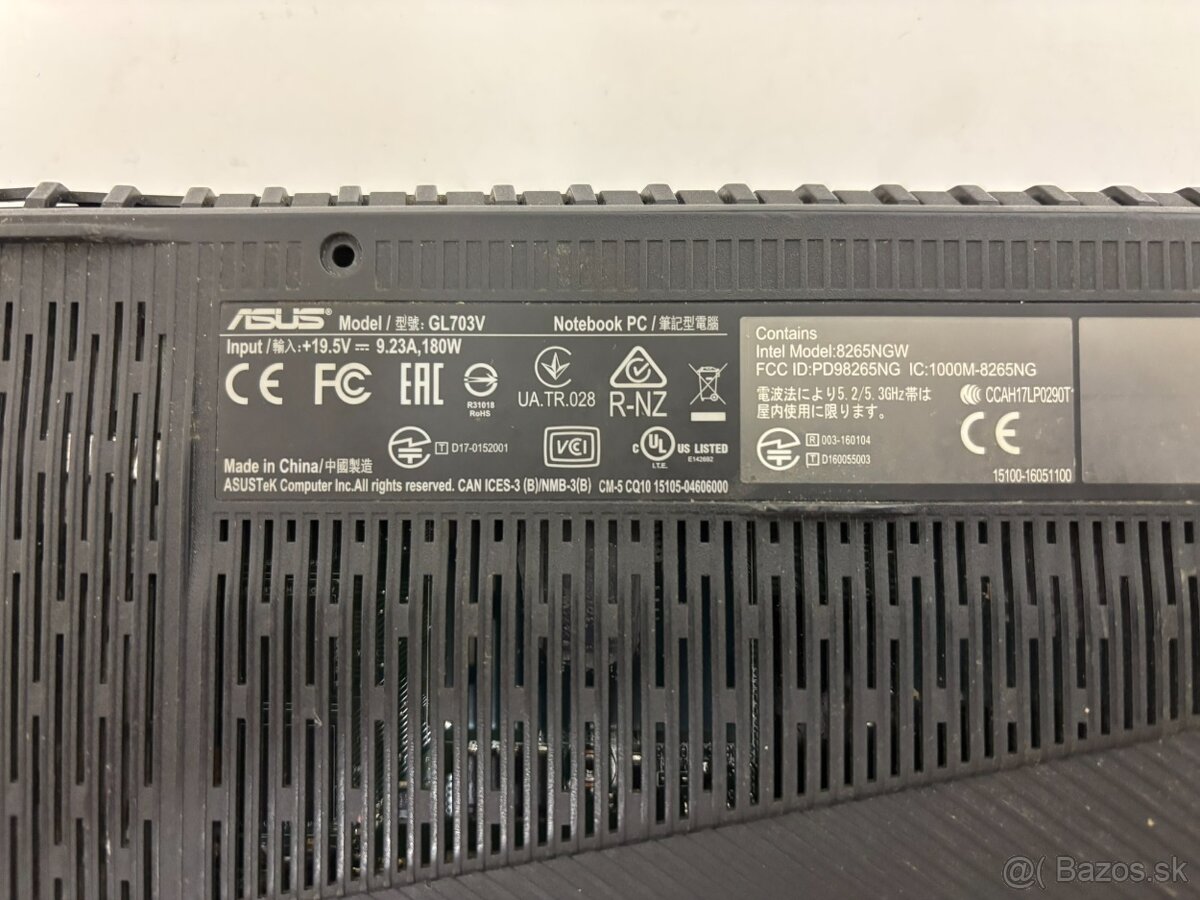 asus gl703v