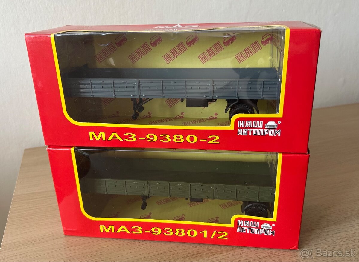Návesy MAZ pre modely Tatra, LIAZ 1:43