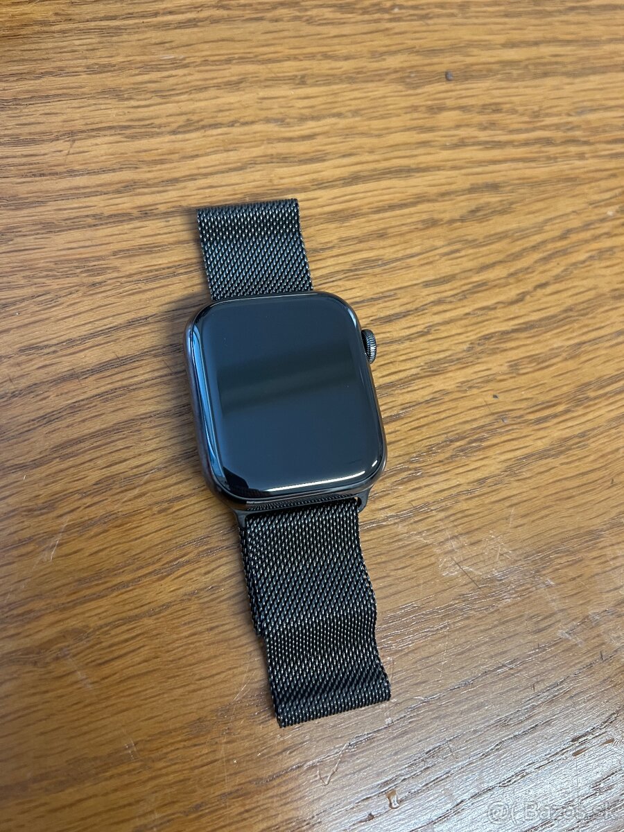 Apple Watch 9 45mm,Stainless Steel,Cellular,Milaness loop
