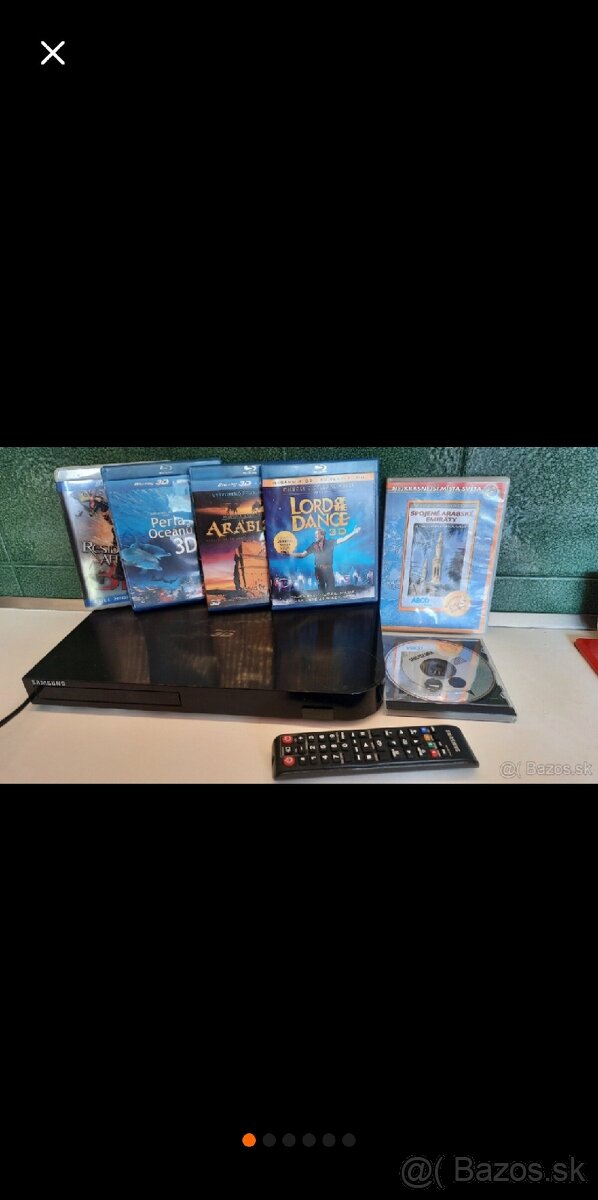 Blueray prehravac s prislusenstvom 3D